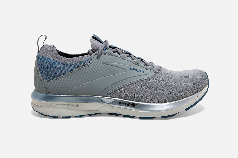 Brooks Men's Ricochet 2 LE Road Running Shoes Grey SRLW-59374